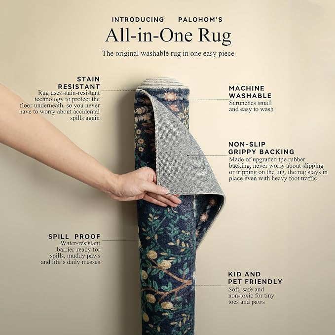 Runner Rug Washable Kitchen Runner: 2'x 6' Hallway Runner Rugs Stain Resistant - Image 4