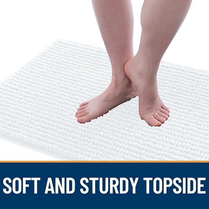 OLANLY Dog Door Mat for Muddy Paws 47x20, Ultra Absorbent Chenille Mud Doormat - Image 3