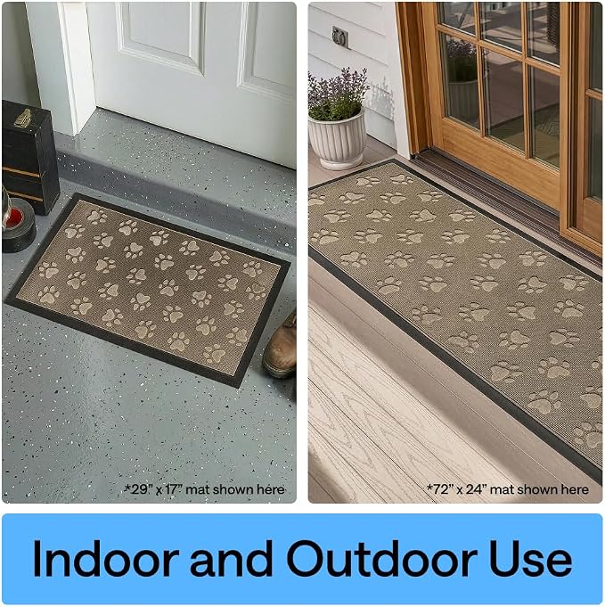 GORILLA GRIP 100% Waterproof All-Season WeatherMAX Doormat 35x23, US Designed - Image 9