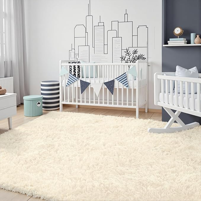 8x10 Area Rug for Living Room, Ultra Soft Fluffy Shag Rugs for Bedroom - Image 3