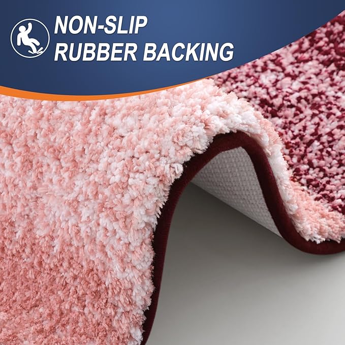 OLANLY Bathroom Rugs Mat 34x21, Extra Soft Absorbent Microfiber Bath Rugs - Image 5