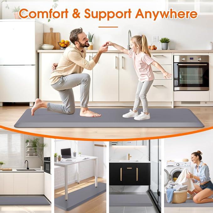 4/5 Inch Thicker Kitchen Mat, Cushioned Thick Floor Comfort Mat, - Image 7