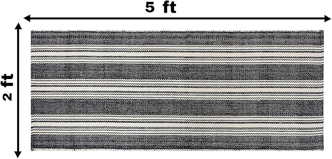 Hand Woven 100% Cotton Yoga Mat- Thick Handloom Made in India- - Image 3