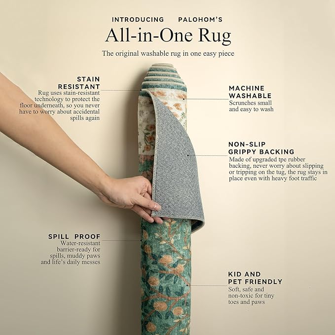 2x3 Washable Throw Rugs for Entryway: Small Area Rug Door Mat Indoor Entrance - Image 4