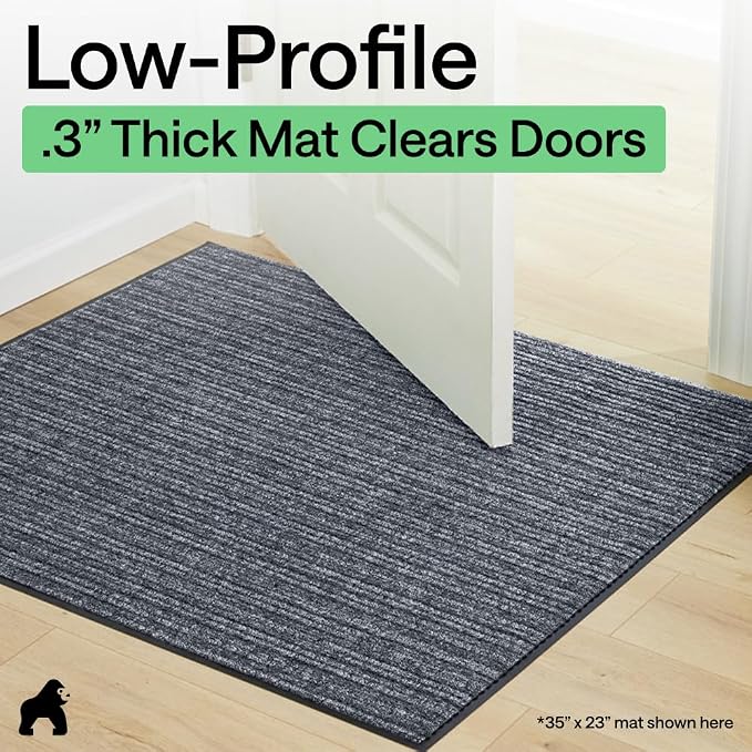 GORILLA GRIP Waterproof Traffic Guard Door Mat, 2 Pack Heavy Duty Entryway Mats - Image 9