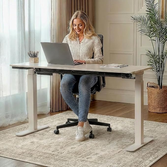 36"x48" Office Chair Mat for Hardwood Tile Floor, Under Desk Carpet Protector - Image 2