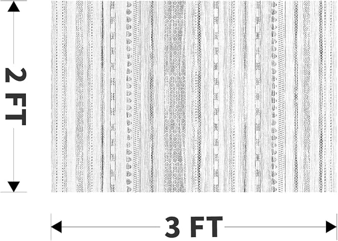 Small Area Rug-2x3 Entryway Rug Non Slip Washable Low Pile Indoor Door Mat - Image 2