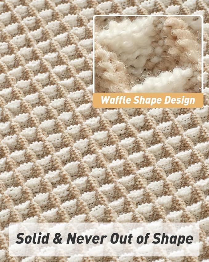 AMOAMI Upgraded Waffle Bath Mat, Super Absorbent Non Slip Bath Mats - Image 5