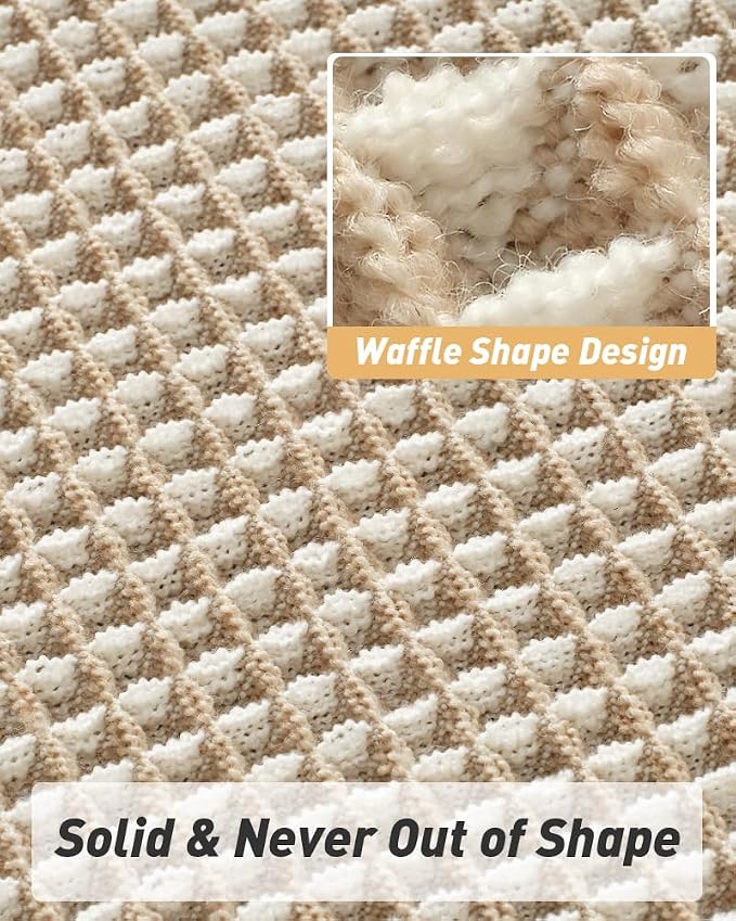 Upgraded Waffle Bath Mats Set of 2, Super Absorbent Non Slip Bath Mats - Image 5