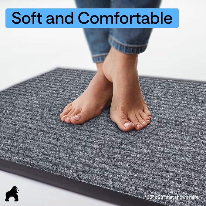 GORILLA GRIP Waterproof Traffic Guard Door Mat, 2 Pack Heavy Duty Entryway Mats - Image 8