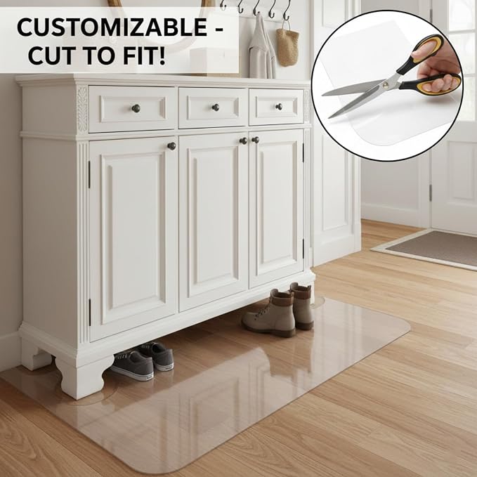 Clear Runner Mat for Hallway, Non-Slip Runner Rug for Entryway, Area Rug for - Image 4