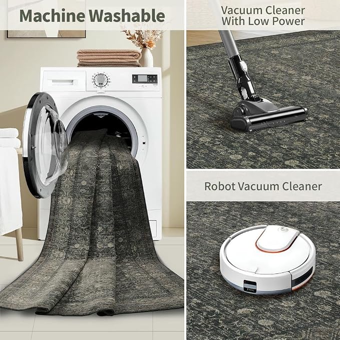Rugxara 2x3 Entryway Rug Door Mat Indoor Entrance, Washable Non Slip Kitchen - Image 5