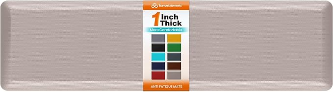 Kitchen Mats for Floor, 1 Inch Extra-Thick Kitchen Rugs, Waterproof & Non-Slip by Unknown