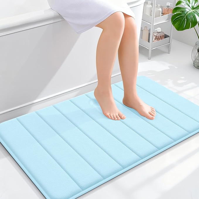 OLANLY Memory Foam Bath Mat 36x24, Super Soft Absorbent Bathroom Rugs, Quick Dry by OLANLY
