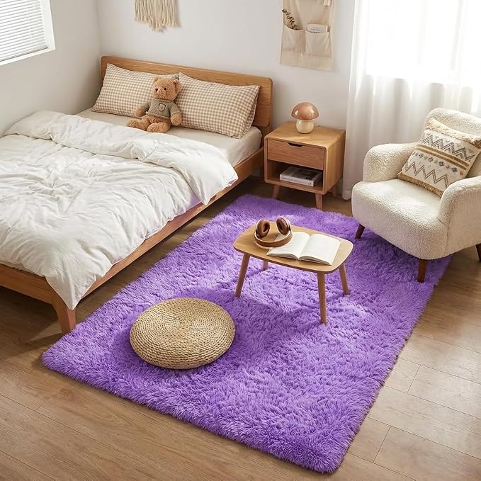 Mugorn 2x3 Rugs for Bedroom, Fluffy Area Rugs for Living Room, Soft Shag Kids - Image 7