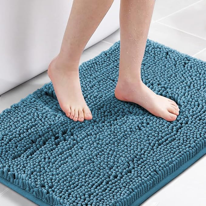 H.VERSAILTEX Bath Mat for Bathroom Non Slip Luxury Chenille Ultra Soft Bath by HVERSAILTEX