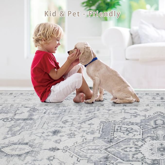 Srugn Area Rug 8x10 Washable Area Rugs - Image 6