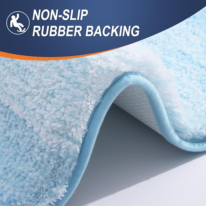 OLANLY Bathroom Runner Rugs Mat 70x24, Extra Soft Absorbent Microfiber Bath Rugs - Image 5