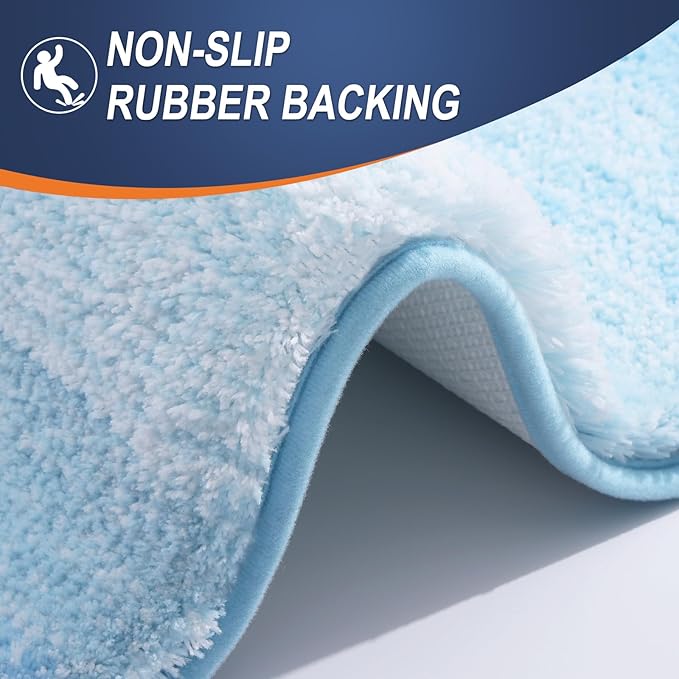 OLANLY Large Bathroom Rugs Mat 50x30, Extra Soft Absorbent Microfiber Bath Rugs - Image 5