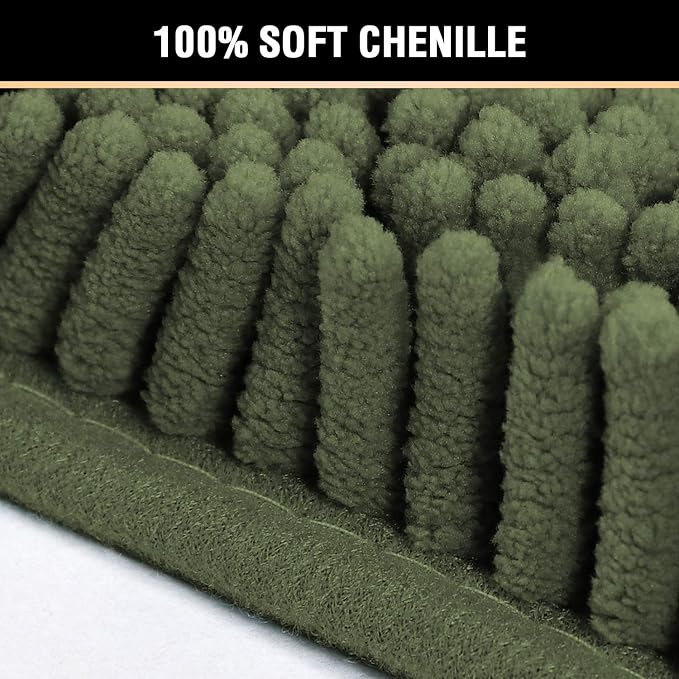 H.VERSAILTEX 20x32 Inch Loden Bath Mat Soft Shaggy Bathroom Rugs Non-Slip - Image 3
