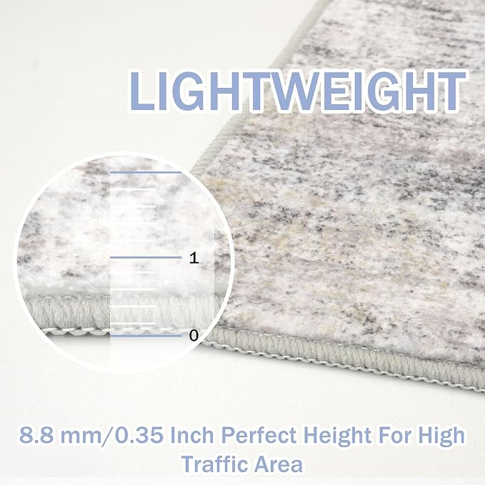 IOHOUZE Abstract Runner Rug 3x6 Ft Washable Runners - Image 4