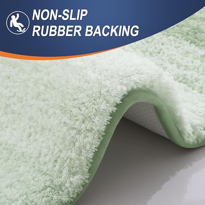 OLANLY Small Bathroom Rugs Mat 24x16, Extra Soft Absorbent Microfiber Bath Rugs - Image 5
