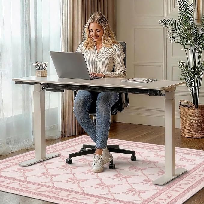 36"x60" Office Chair Mat for Hardwood Tile Floor, Under Desk Carpet Protector - Image 2