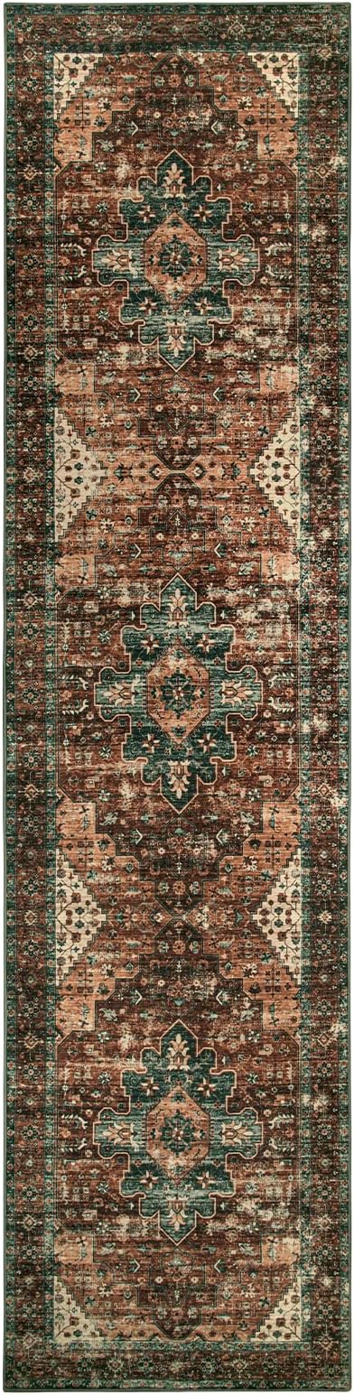 Moynesa Ultra-Thin Washable Vintage Runner Rug - Image 7
