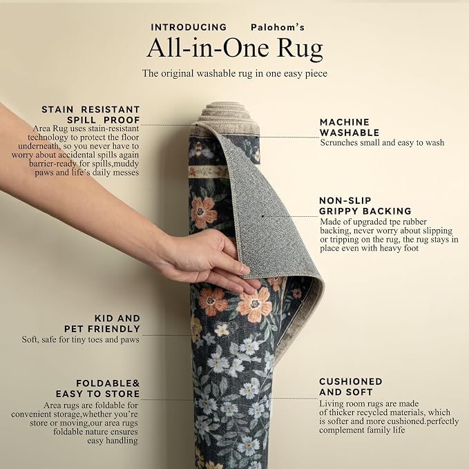 Washable Kitchen Rug Runners for Hallways: 2'x10' Entryway Rug - Image 5