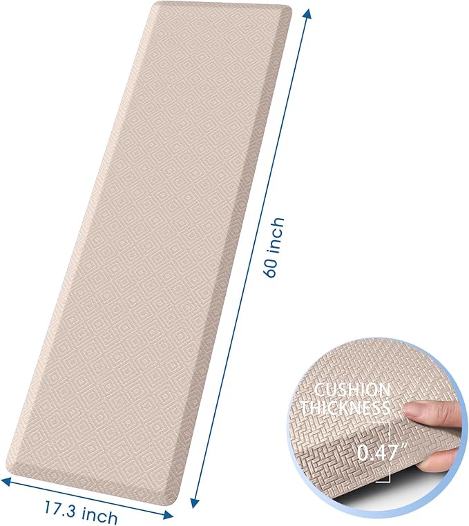 Mattitude Kitchen Mat Cushioned Anti-Fatigue Floor Mat Water Resistant Non-Slip - Image 2