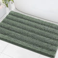 H.VERSAILTEX Bath Mats for Bathroom Non Slip Extra Thick Chenille Striped Bath by HVERSAILTEX