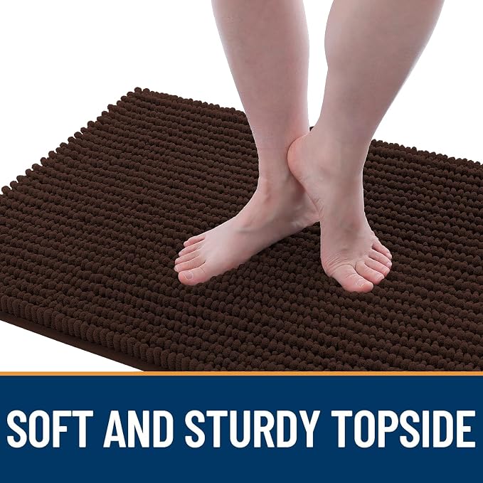 OLANLY Dog Door Mat for Muddy Paws 47x17, Ultra Absorbent Chenille Mud Doormat - Image 3