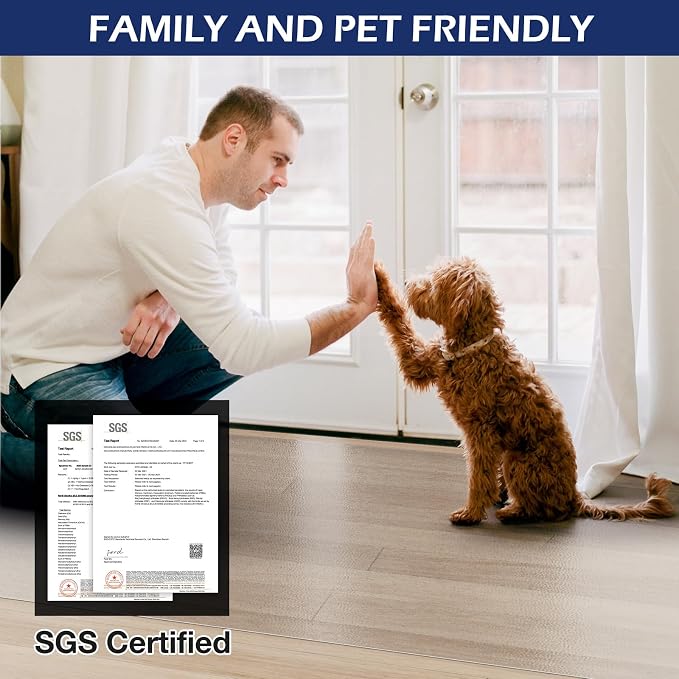SALLOUS Plastic Floor Mat for Home, Non-Slip Area Rug for Living Room, - Image 3