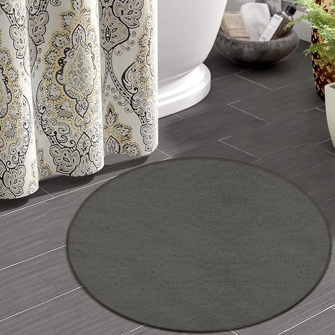 Large Round Area Rug Home Decor Modern Bathroom Rug Kitchen Office Circle Rug - Image 4