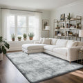 Fluffy Rug Shag Area Rug, Mottling Grey 4x6 Area Rugs by Yongyangjuxi