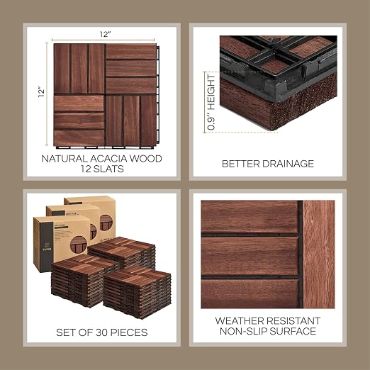 THYOI Deck Tiles, Patio Flooring - Image 2