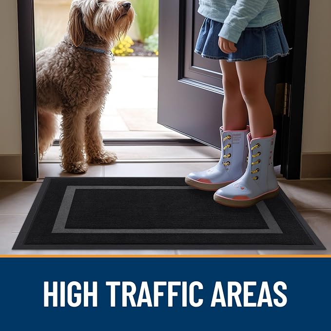 OLANLY Front Door Mat Indoor Outdoor Entrance, Waterproof All-Season, - Image 7