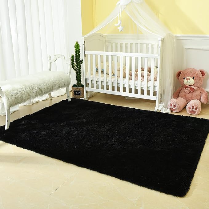 Andecor Soft Fluffy Bedroom Rugs, 3 x 5 Feet Indoor Shaggy Plush Area Rug - Image 8