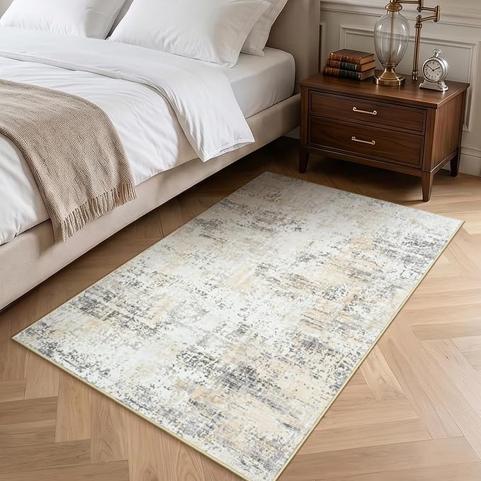 3x5 Area Rug Non-Slip, Machine Washable Soft Low Pile Small Rugs - Image 8