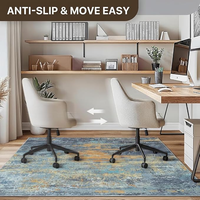 48"x60" Office Chair Mat for Hardwood Tile Floor, Under Desk Carpet Protector - Image 4