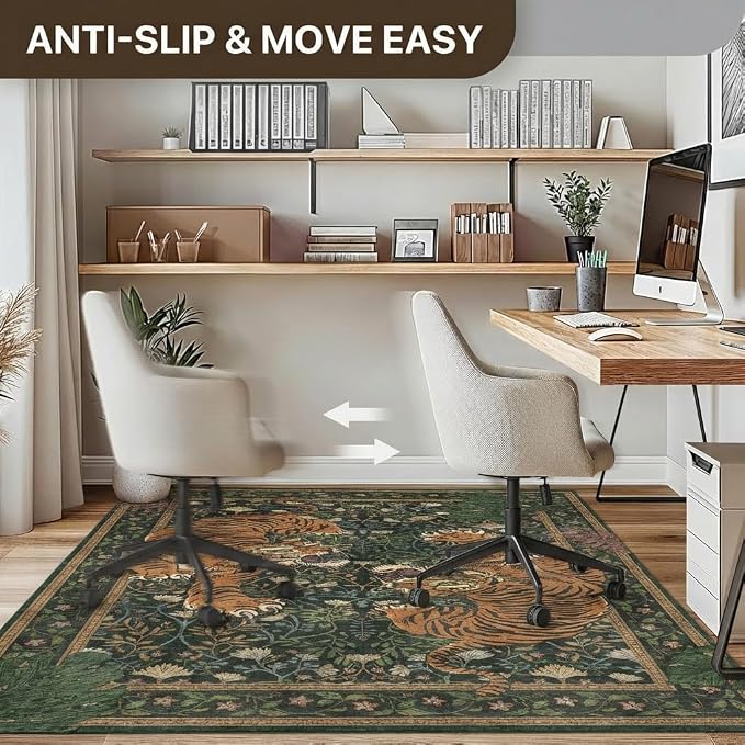 48"x60" Office Chair Mat for Hardwood Tile Floor, Under Desk Carpet Protector - Image 4