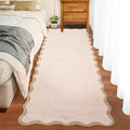 GarveeHome Scalloped Washable Runner Rug 2'6'' x 10' Non Slip Kitchen Rugs by GarveeHome