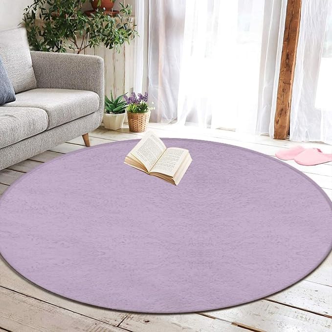 Large Round Area Rug Home Decor Modern Bathroom Rug Kitchen Office Circle Rug - Image 5