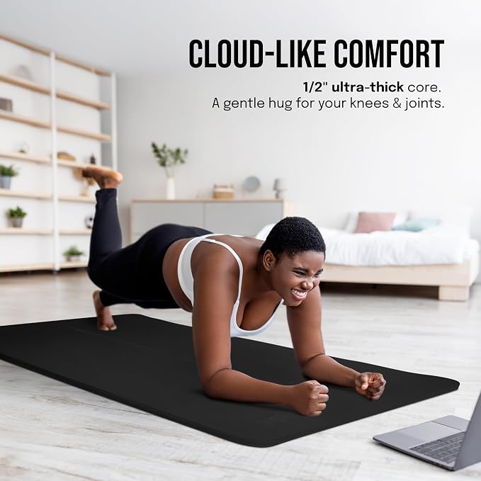 Gogokiwi Extra Wide Yoga Mat for Men Women Non Slip Fitness & Exercise Mat - Image 5