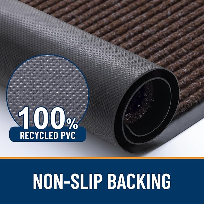 OLANLY Front Door Mat Indoor Outdoor Entrance, Waterproof Heavy Duty Doormat - Image 3