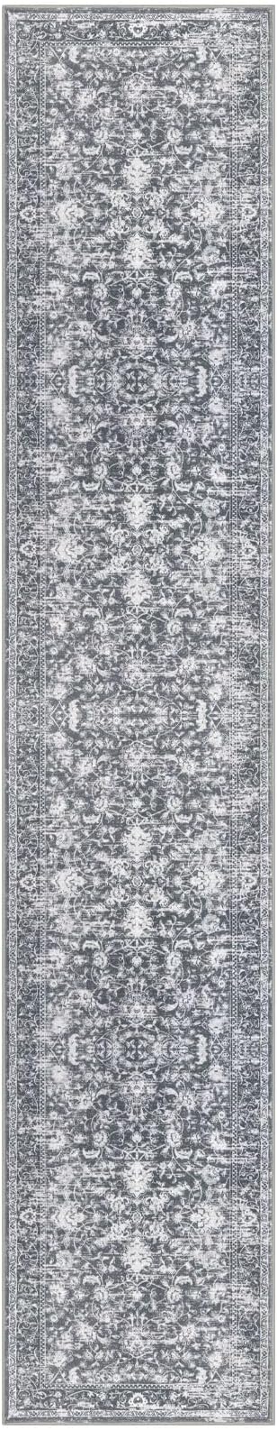 KILOCOCO Runner for Hallway 3x14 Runner Rug Printed Vintage Floral Washable Rug - Image 9