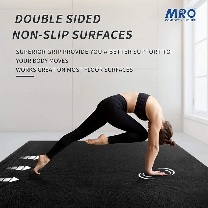 MRO Extra Large Yoga Mat, Soft for Women and Men Fitness, stretching - Image 3