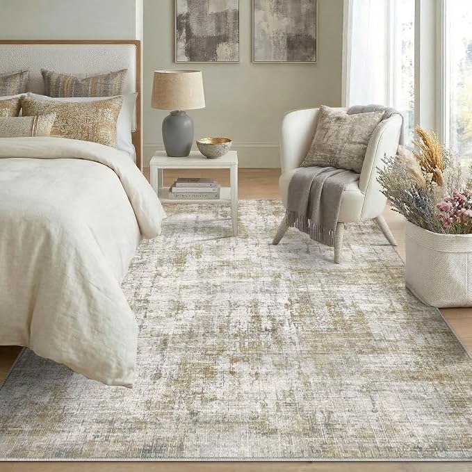 6x9 Area Rugs Washable Living Room Rug-No Slip Soft Carpets Modern Abstract - Image 4