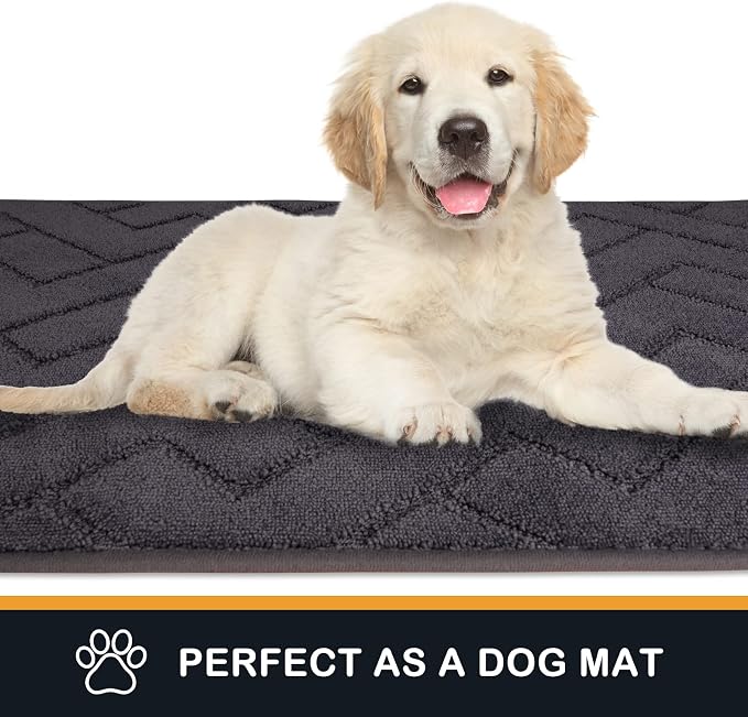 PURRUGS Dirt Trapping Door Mat 24" x 59", Non-Slip Machine Washable Entry Rug - Image 6