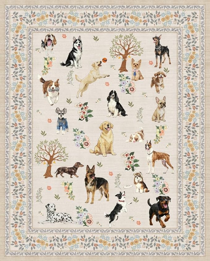 Dog Rug Runner for Entryway, 2x4 Washable Kitchen Mat Ultra-Thin Soft, Non-Slip - Image 6
